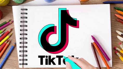 How To Draw TikTok Logo YouTube