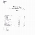 John Lydon The Best Of British £1 Notes UK Promo CD-R acetate (339250)