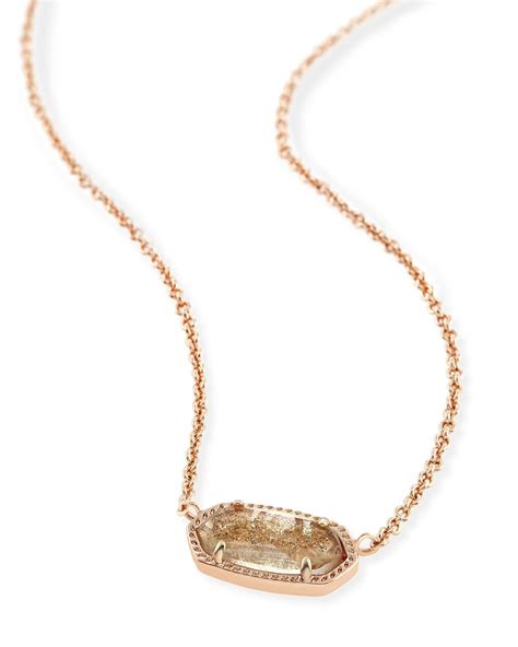 Elisa Pendant Necklace In Gold Dusted Glass Gold Pendant Necklace