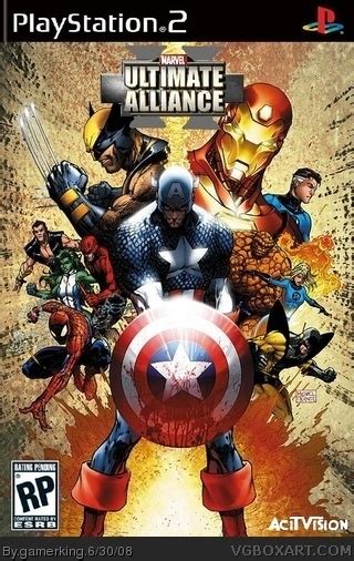 Marvel Ultimate Alliance 2 Playstation 2 Box Art Cover By Gamerking
