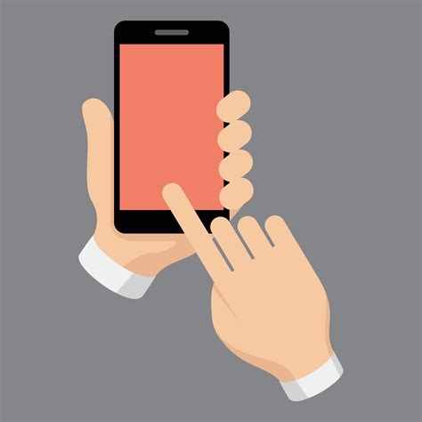 Hands Holding Phone 2556138 Vector Art At Vecteezy