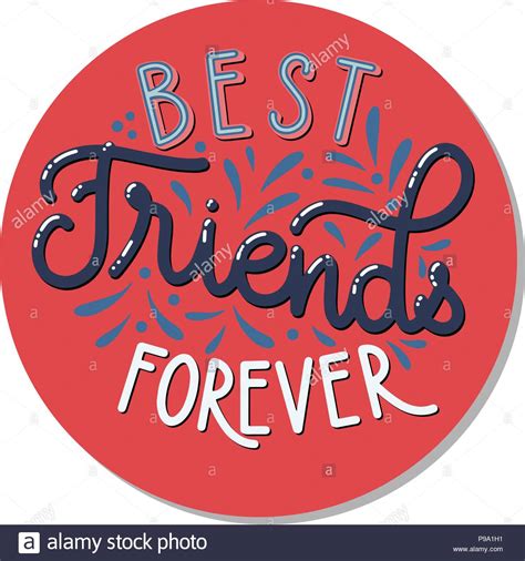 A true friend is a companion who will be there for you no matter what. Friendship day hand drawn lettering. Best friends forever ...
