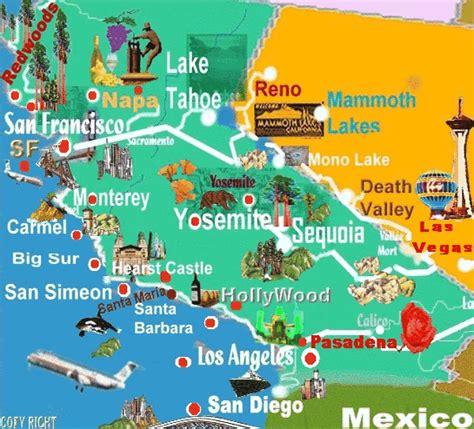 Monterey Map Tourist Attractions Travelsfinderscom