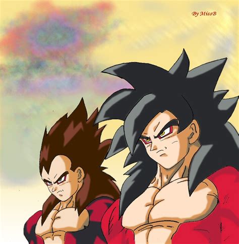 Vegeta And Goku Ssj4 By Misspsyb On Deviantart