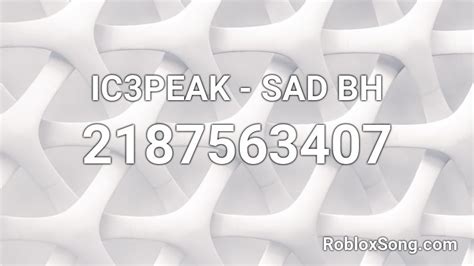 Sad Songs Id Roblox Depressing Music Roblox Ids Avatars Roblox Code