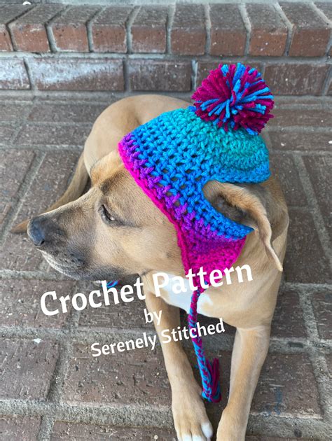 Free Crochet Pattern Dog Hat With Ear Holes Keep Your Pup Stylish