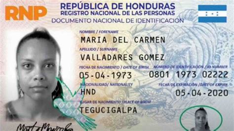 Rnp Presenta Diseño De Nueva Tarjeta De Identidad De Los Hondureños