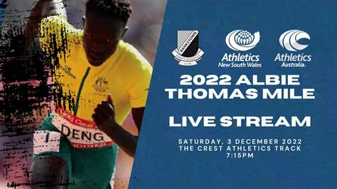 Live 2022 Albie Thomas Mile Ft Australian Mile Championship Watch