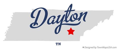 Map Of Dayton Tn Tennessee