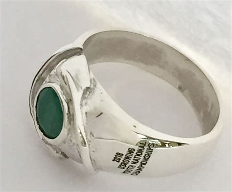 Sterling Emerald Rowing Class Ring By Rubini Jewelers Jewelry Rings