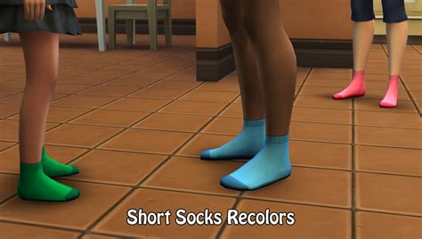 Short Socks Recolors • Aelias Jewel And Retro Colors Pooklets