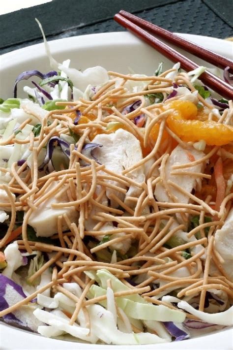 For dressing, i recommend the panera bread asian style vinaigrette which is 1 smartpoint for 2 tbsp (all. Chinese Chicken Salad #Recipe | Savory salads, Chinese ...