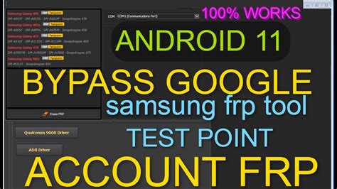 Samsung Frp Tool A01 A02s M11 A11 A70 M11 Android 10 11 Test