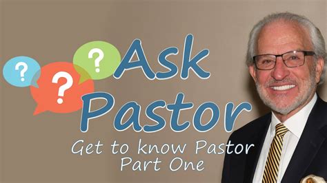 Get To Know Pastor Part One Church Elder Dr Christopher M Passalacqua Asks Pastor Clark A