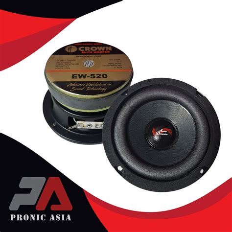 Shatangtunqh Crown Ew 520 5 Inches 200 Watts 8 Ohms Elite Woofer