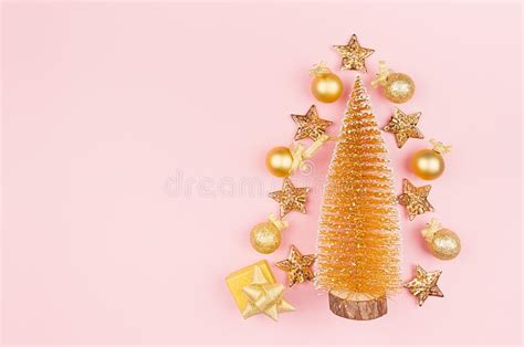 New Year Party Festive Background Gold Stars On Lights Garland