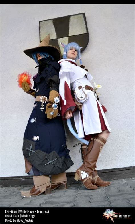 White Mage And Black Mage Cosplay Ffxiv Black Mage