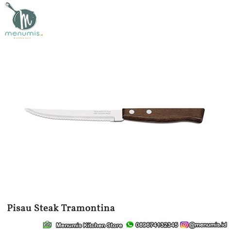 Jual Pisau Steak Gagang Kayu Tramontina Original Shopee Indonesia