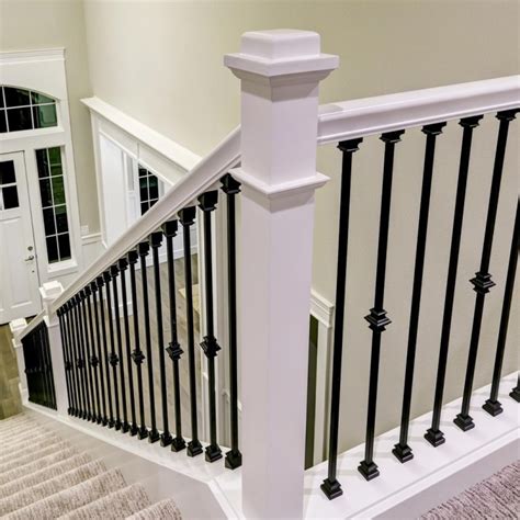 Railings post install kit for 36 in. Indoor Railings Home Depot | Stair Designs