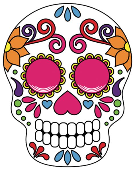 Halloween Sugar Skull Clipart Graphic Transparent Library - Clipart png image