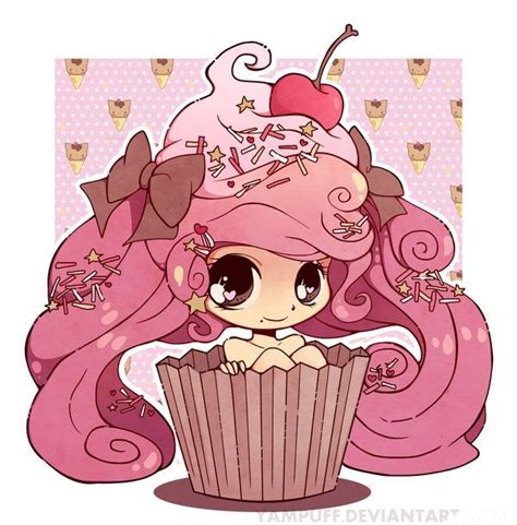 Cupcake Kawaii Cute Anime Chibi Kawaii Drawings Cute Kawaii Drawings