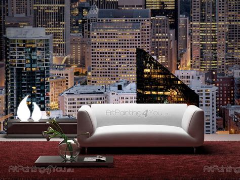 Wall Murals Cities Canvas Prints And Posters New York Skyscrapers 1605en