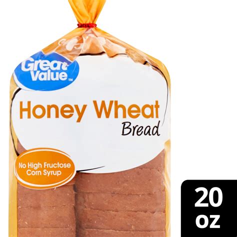 Great Value Honey Wheat Bread 20 Oz