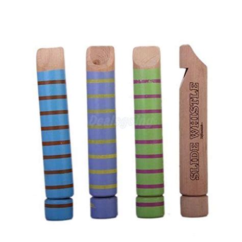 Kids Portable Wooden Slide Whistle Musical Instrument Early Education