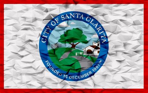 Herunterladen Flagge Von Santa Clarita Kalifornien 4k Amerikanische