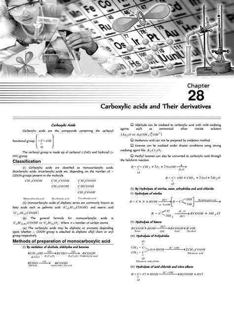 01 Carboxylic Acids And Their Derivatives Theory Final E Pdf