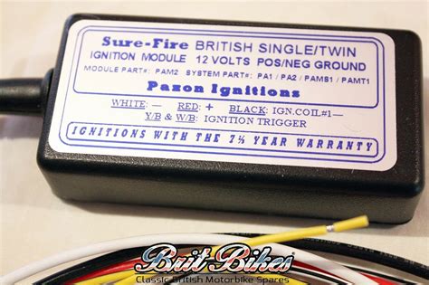 Bsa A50 A65 Electronic Ignition Kit Twin Cylinder 12 Volt Pazon Sure