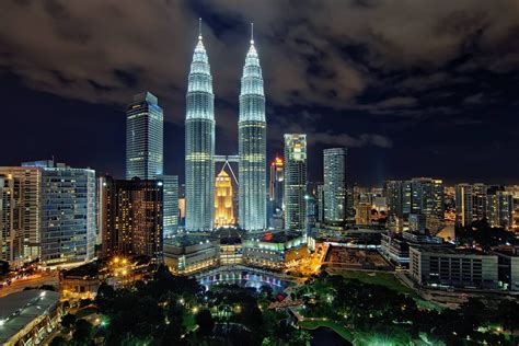 Photo Of The Petronas Towers At Night Kuala Lumpur Malaysia