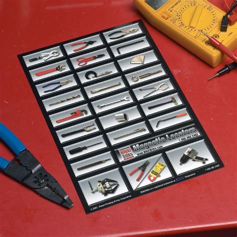 Auto Mechanics Magnetic Toolbox Labels Tool Box Organization