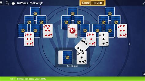 Solution Tri Peaks Microsoft Solitaire Collection 18 February 2020