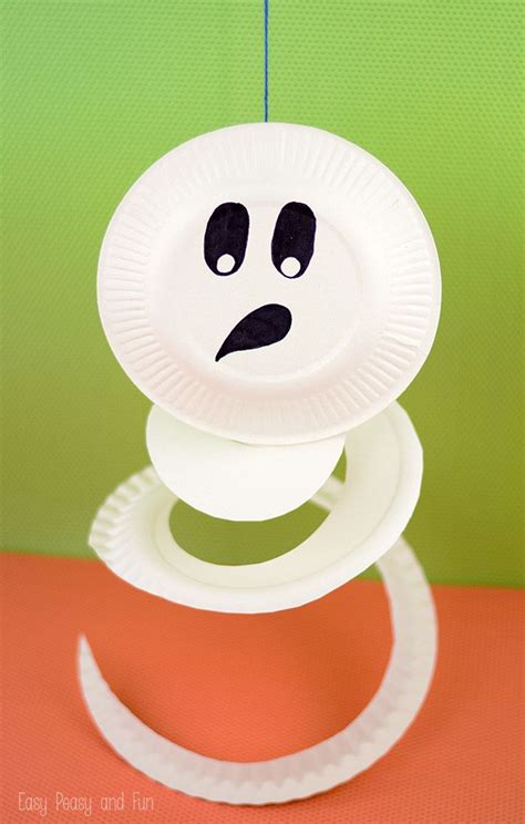 Paper Plate Ghost Paper Plate Crafts For Kids Halloween Crafts For