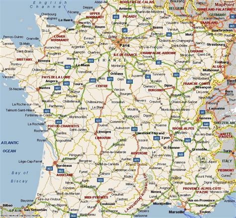 A4 Map Of France Map Of A4 France Île De France France