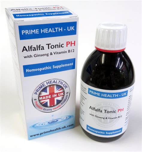 Vitamin b12 is an essential vitamin that the body needs to support cognitive functioning, energy production, mental and cardiovascular health. Alfalfa Tonic PH with Gingseng and Vitamin B12 - Prime ...