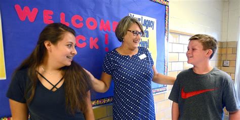 Elise Middle School Welcomes Back Students Gallery