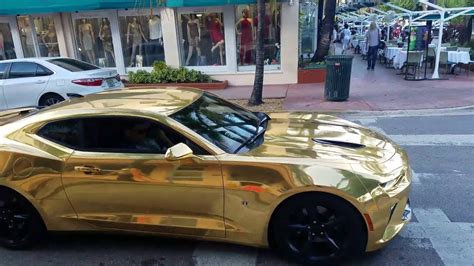 Gold Wrapped Custom Chevy Camaro Youtube