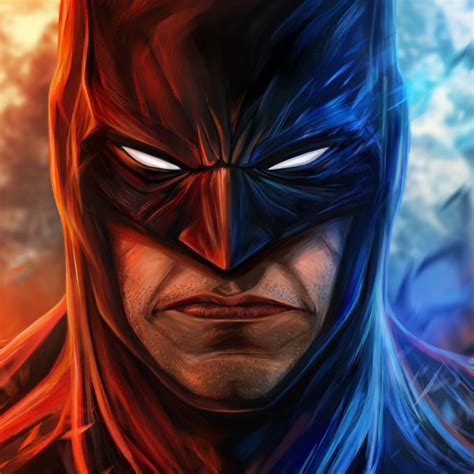 1080x1080 Resolution Angry Batman Face Art 1080x1080 Resolution