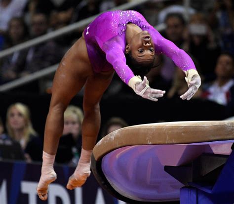 Us Womens Gymnastics Olympic Trials Summary Simone Biles On Us Womens Gymnastic Teams