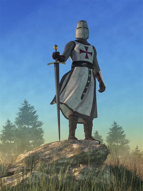 the knight templar digital art by daniel eskridge pixels