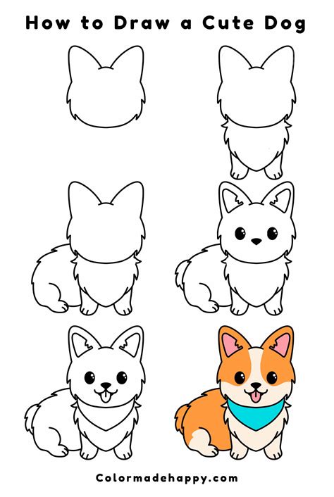 Easy Dogs To Draw Draw Imagine Create