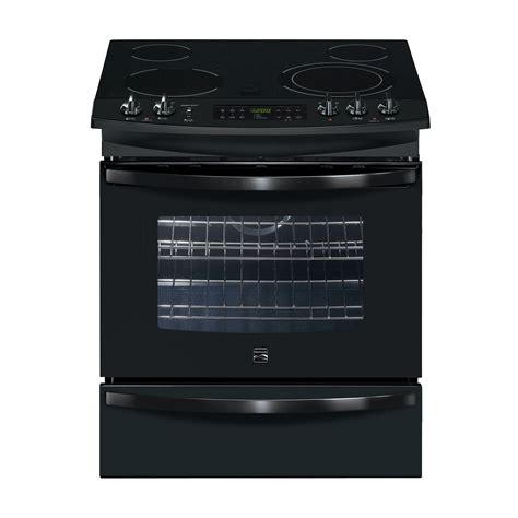 The collection features kenmore electric ranges with multi burner elements. Kenmore 46899 30" Slide-In Electric Range