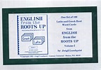 English From the Roots Up Volume I - Word Cards - Exodus Books