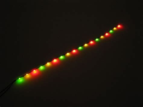 Winzige Miniatur Led Lichterkette 18 Leds Kirmesbeleuchtung Modellbahn 7 Farben Ebay