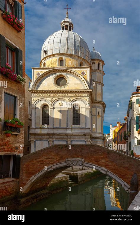 Santa Maria Dei Miracoli In Venice Italia Stock Photo Alamy