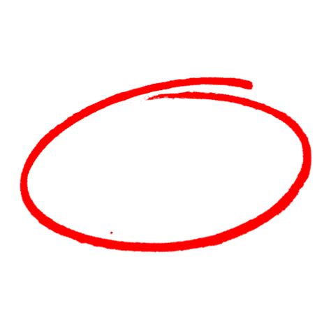 Red Circle Line Png Transparent Background Free Download 44653
