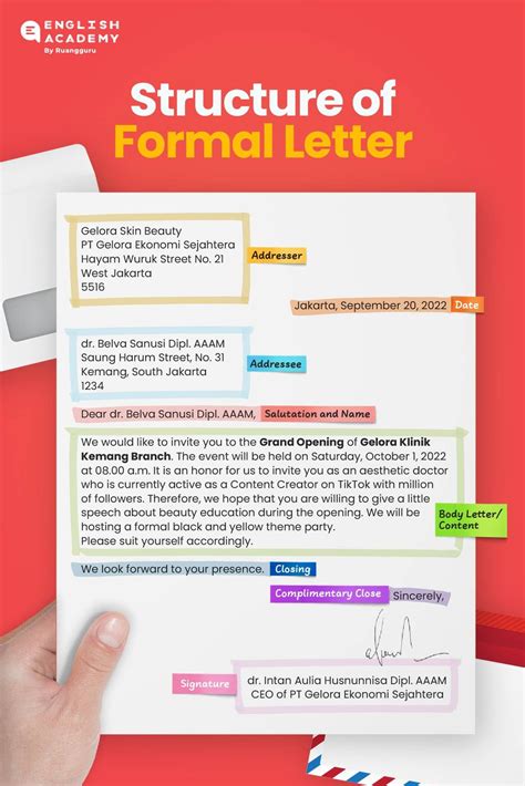 Contoh Surat Resmi Bahasa Inggris Formal Letter Dan Cara Membuatnya