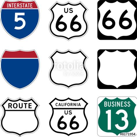 Interstate Sign Vector Free At Collection Of